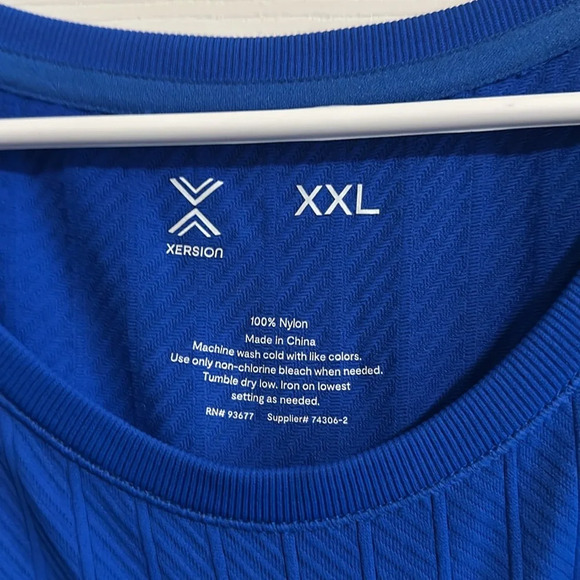 Xersion Longsleeve Athletic Top - Racing Blue XXLarge NWT - Picture 2 of 5